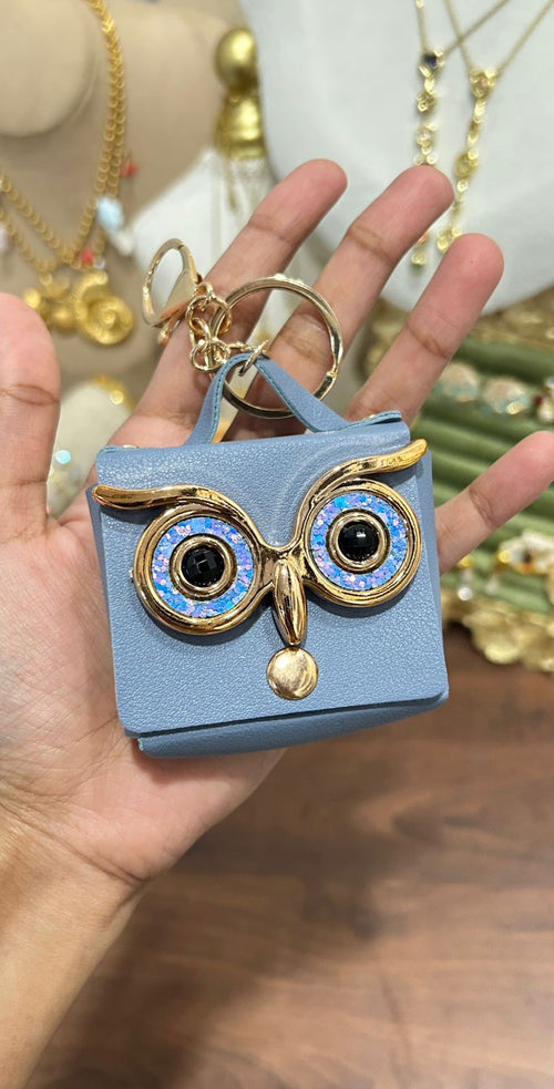 Bag Keychain With Owl