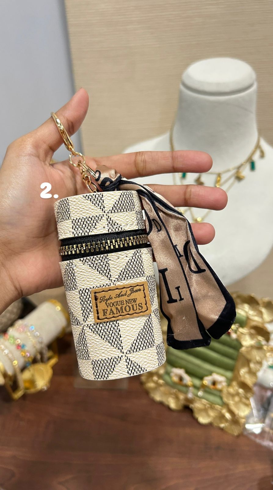 KeyChain With Lipstick Holder 2
