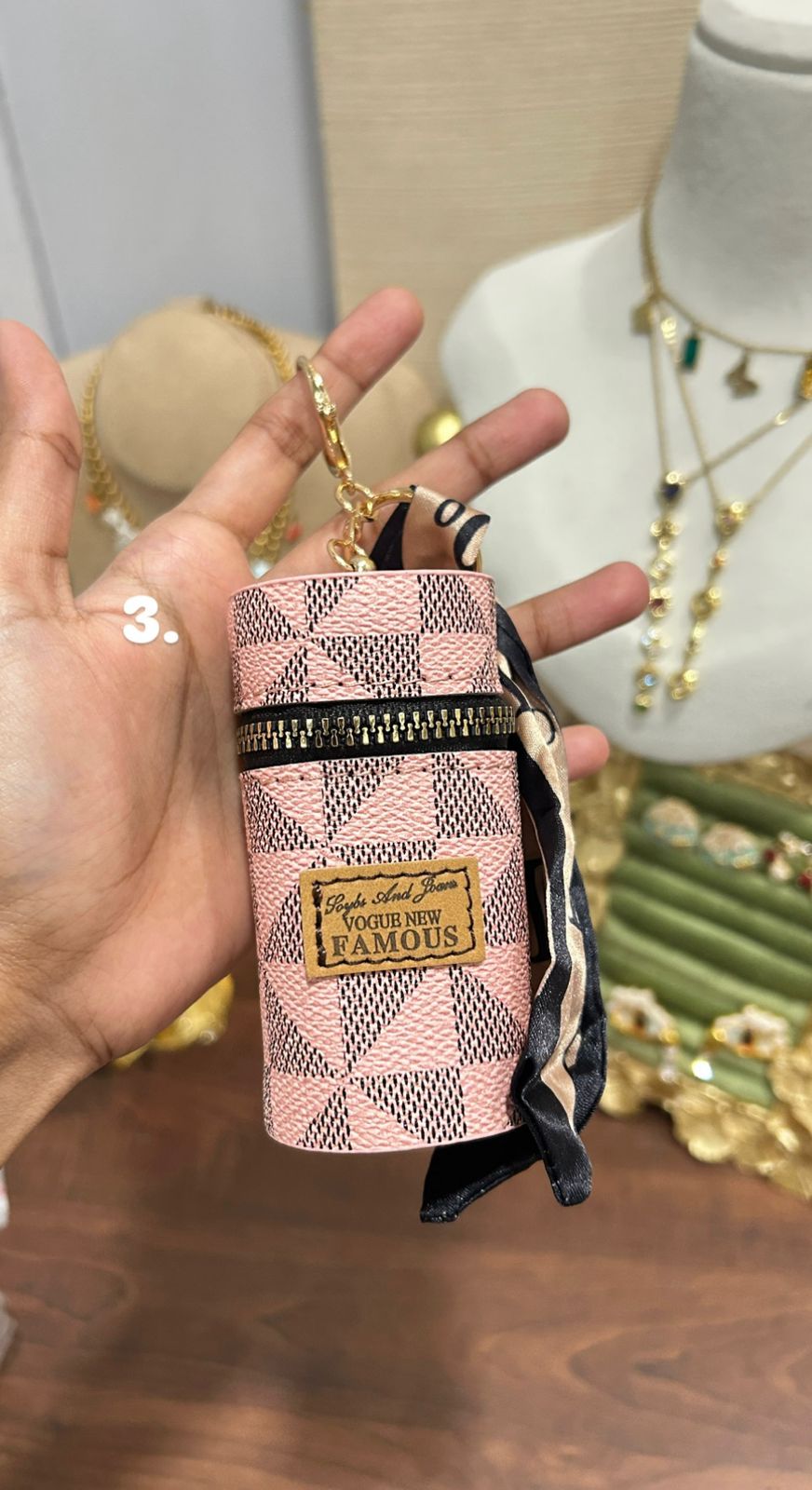 KeyChain With Lipstick Holder 2