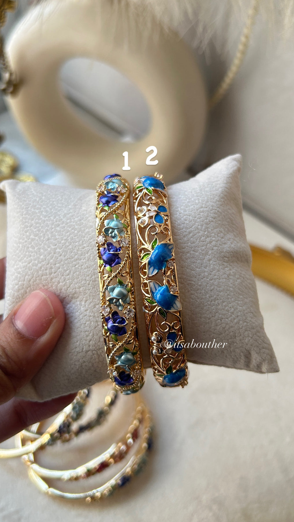 3D Floral Bangle 1