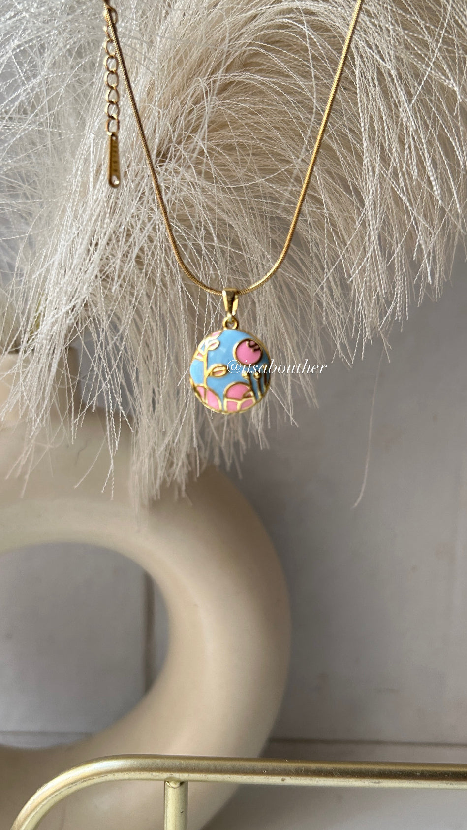 Pink & Blue Photoframe Chain