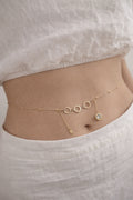 White Crystal Hanging Waist Chain