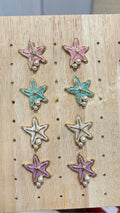 Starfish Stud With Pearl Detailing