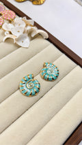 Sea Green Coil Stud