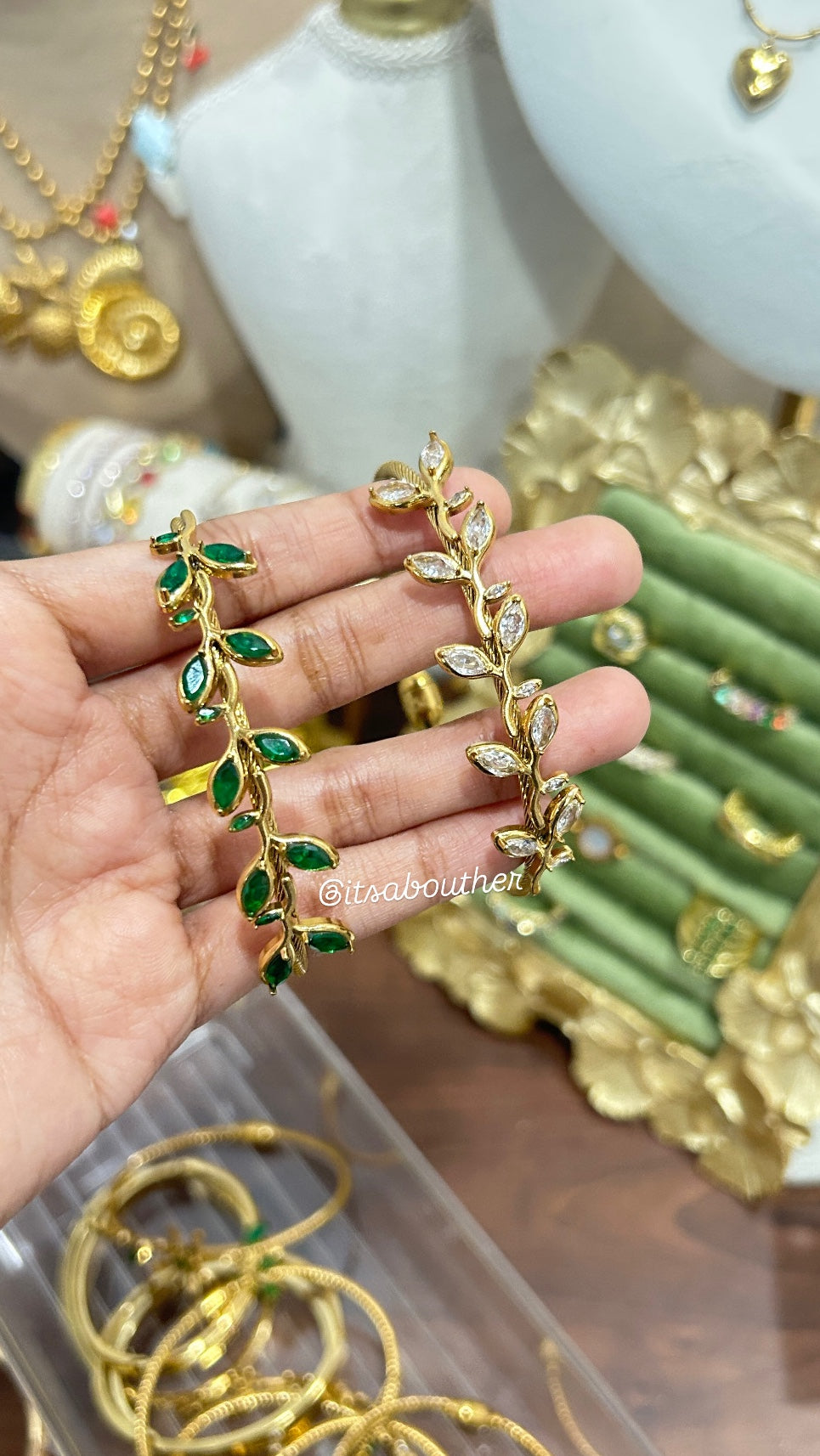 Crystal Flower Kada 6