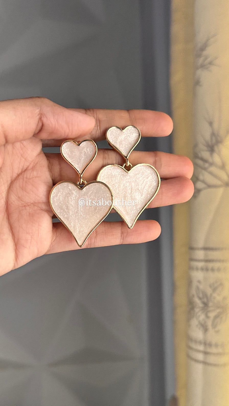White Double Heart