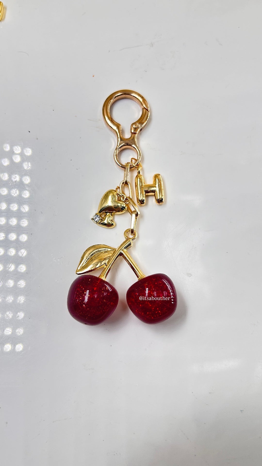 Viral Cherry Bag Charm