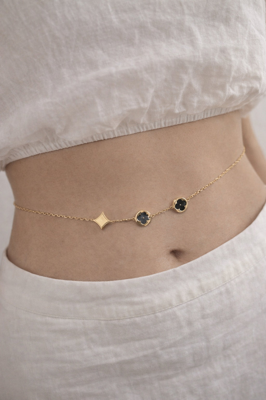 Black Charm Waist Chain