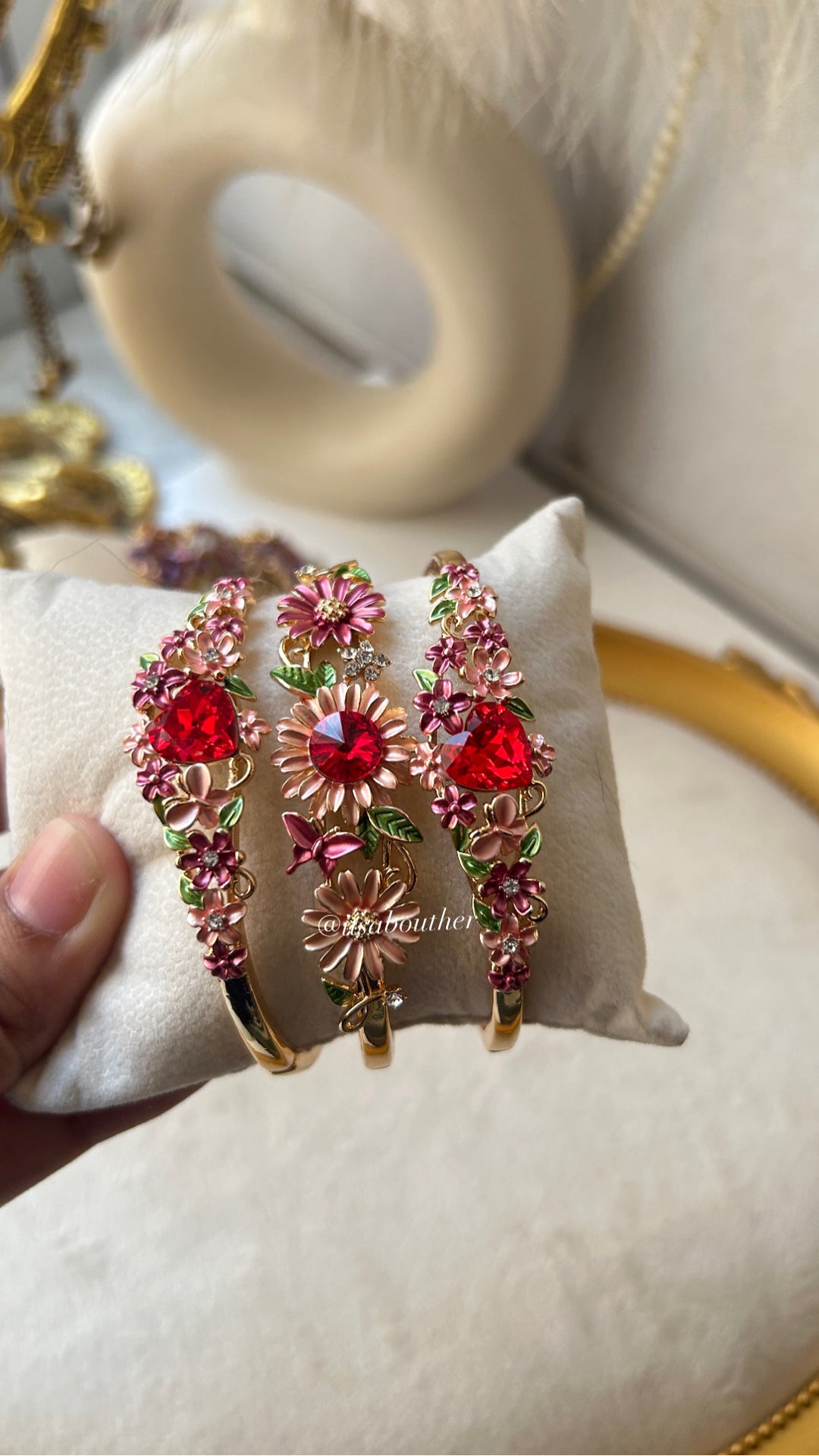 3D Floral Bangle 3