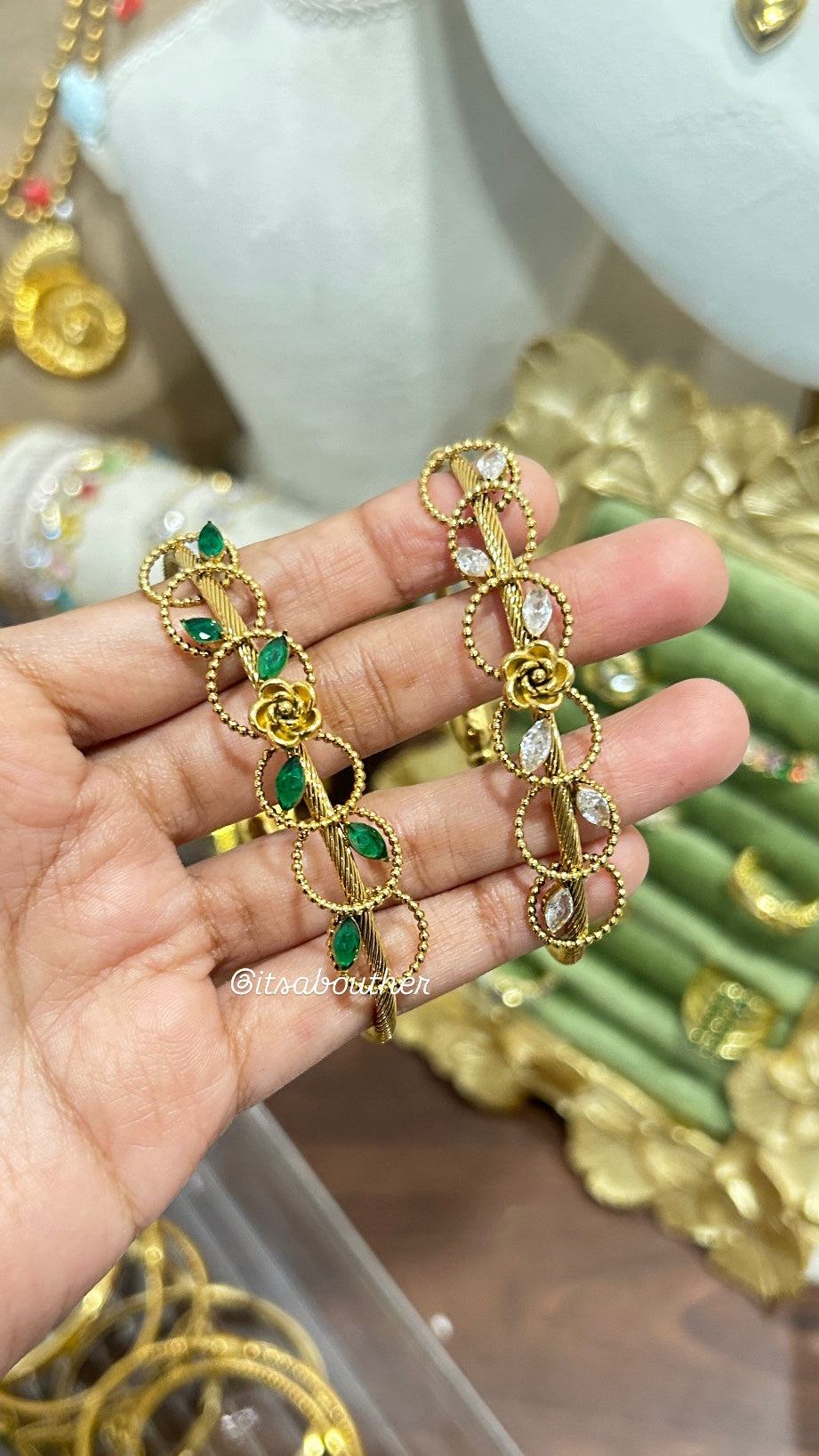 Crystal Flower Kada 1