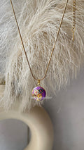 Purple Bouquet Photoframe Chain