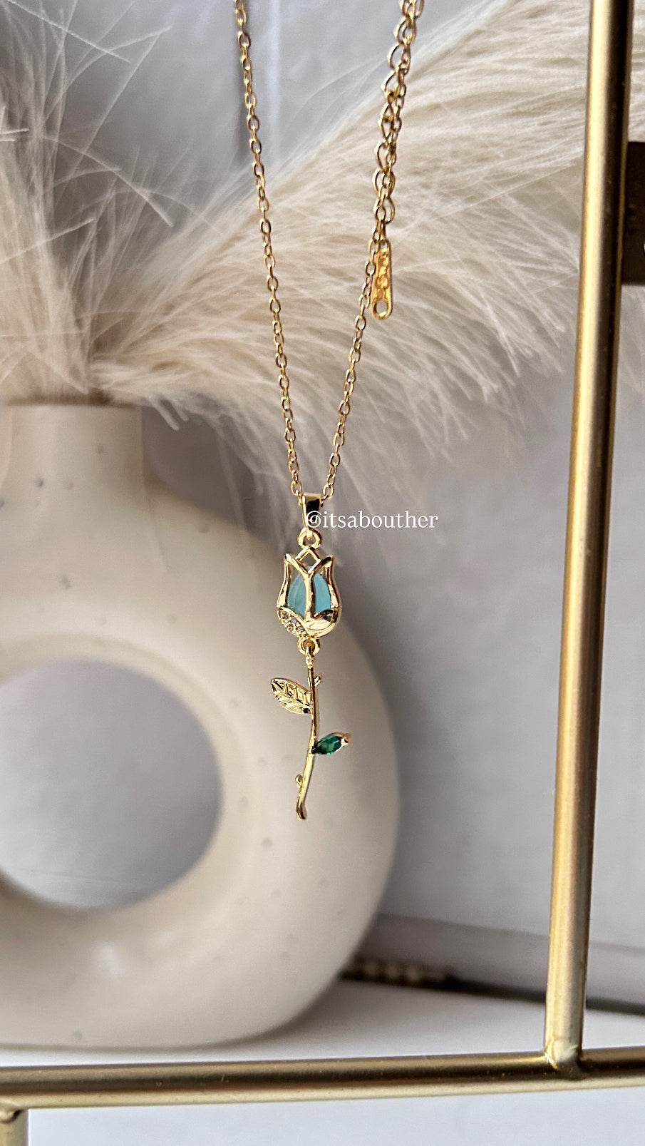 Blue Rose Pendant