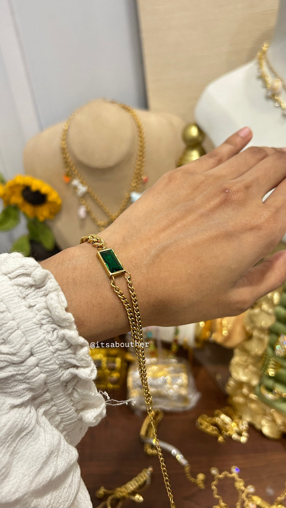 Green Emerald Bracelet