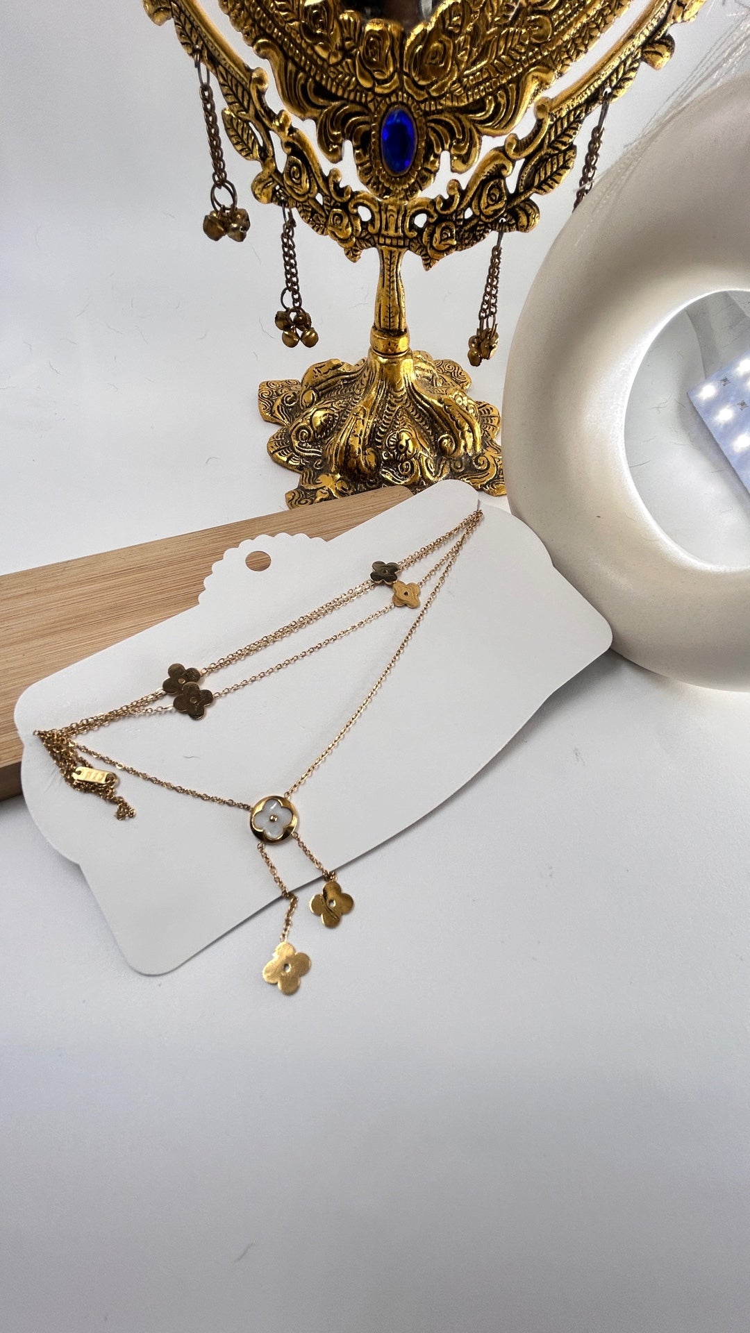 White Clover Design Waist Chain