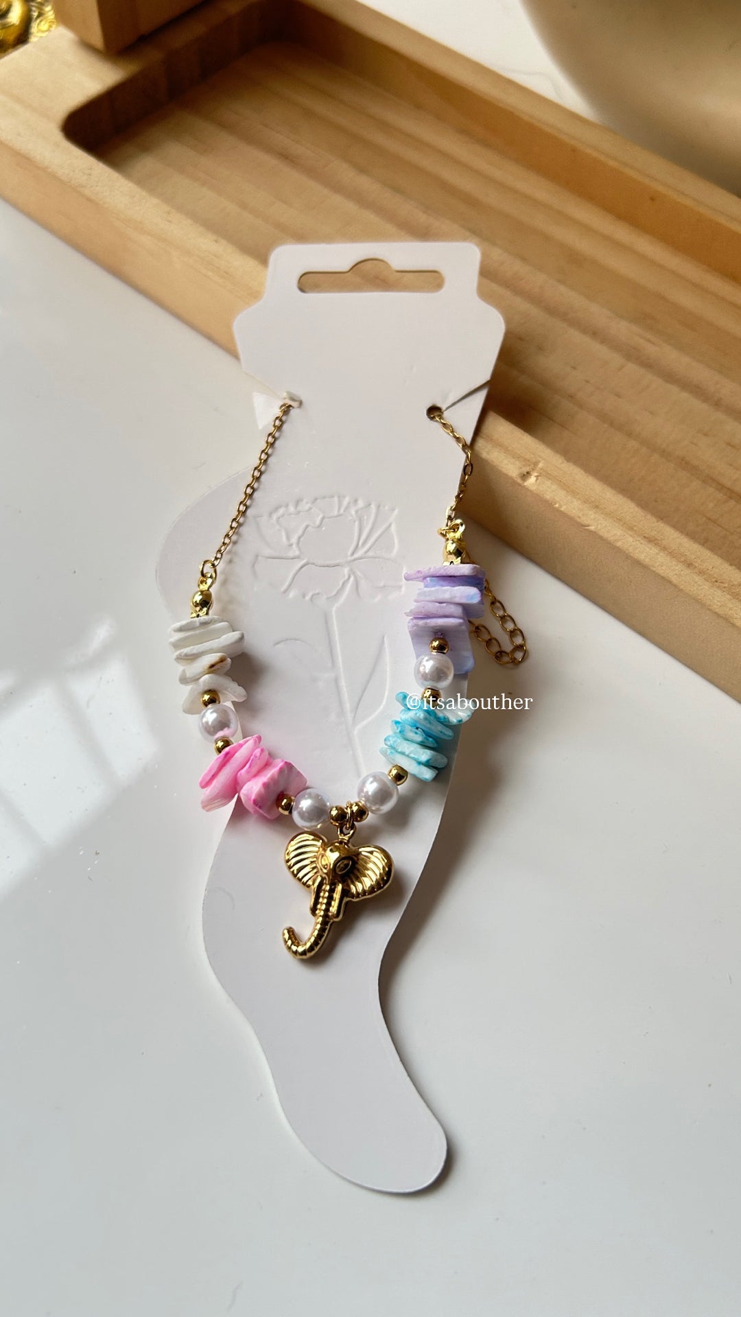 Natural ColorShell Anklet