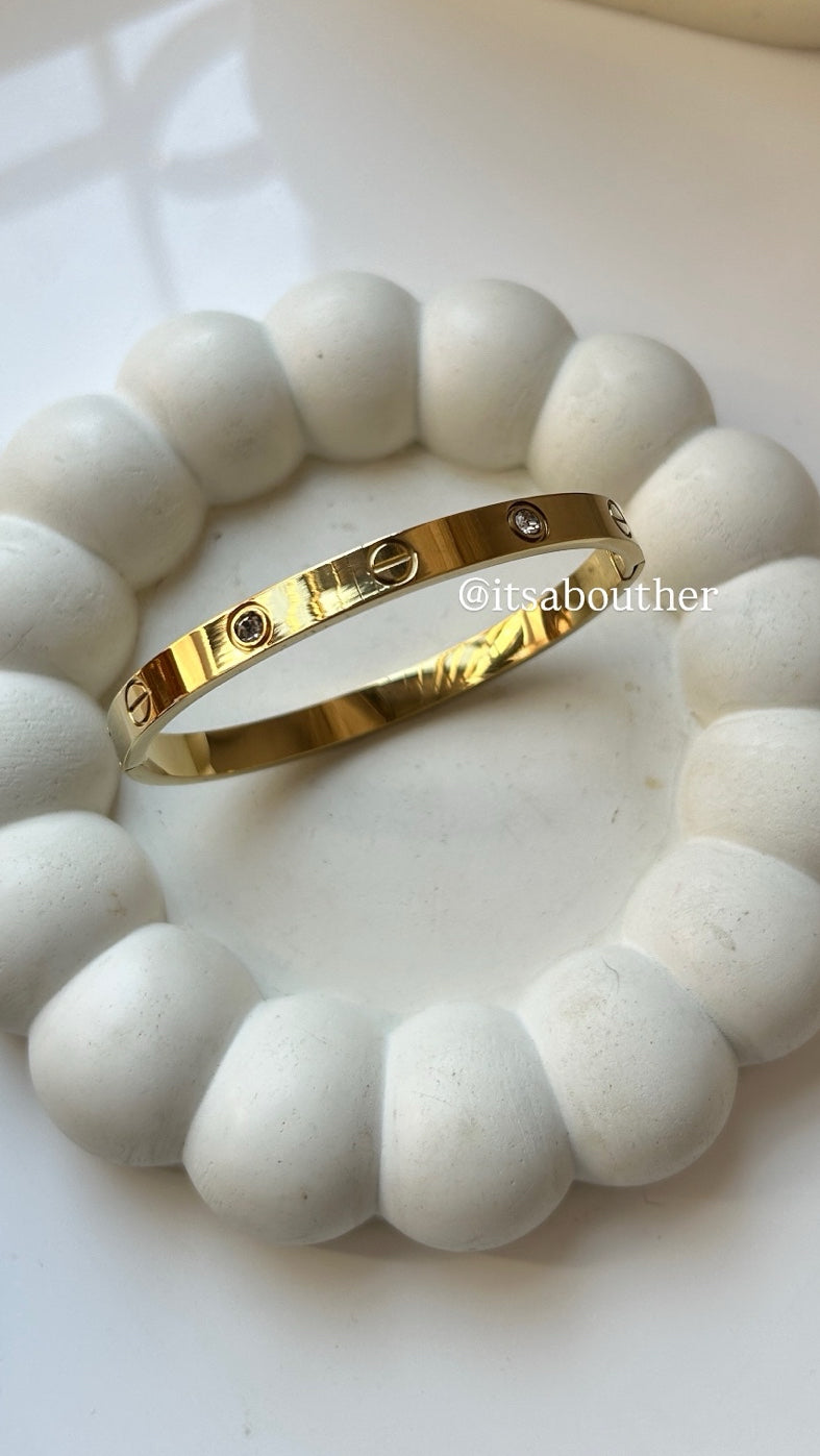 Brand Inspired Kada With Ad Stone