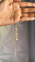 White Crystal Y Chain