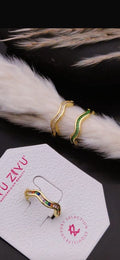Wavy Band Ring Adjustable