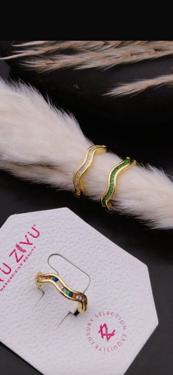 Wavy Band Ring Adjustable