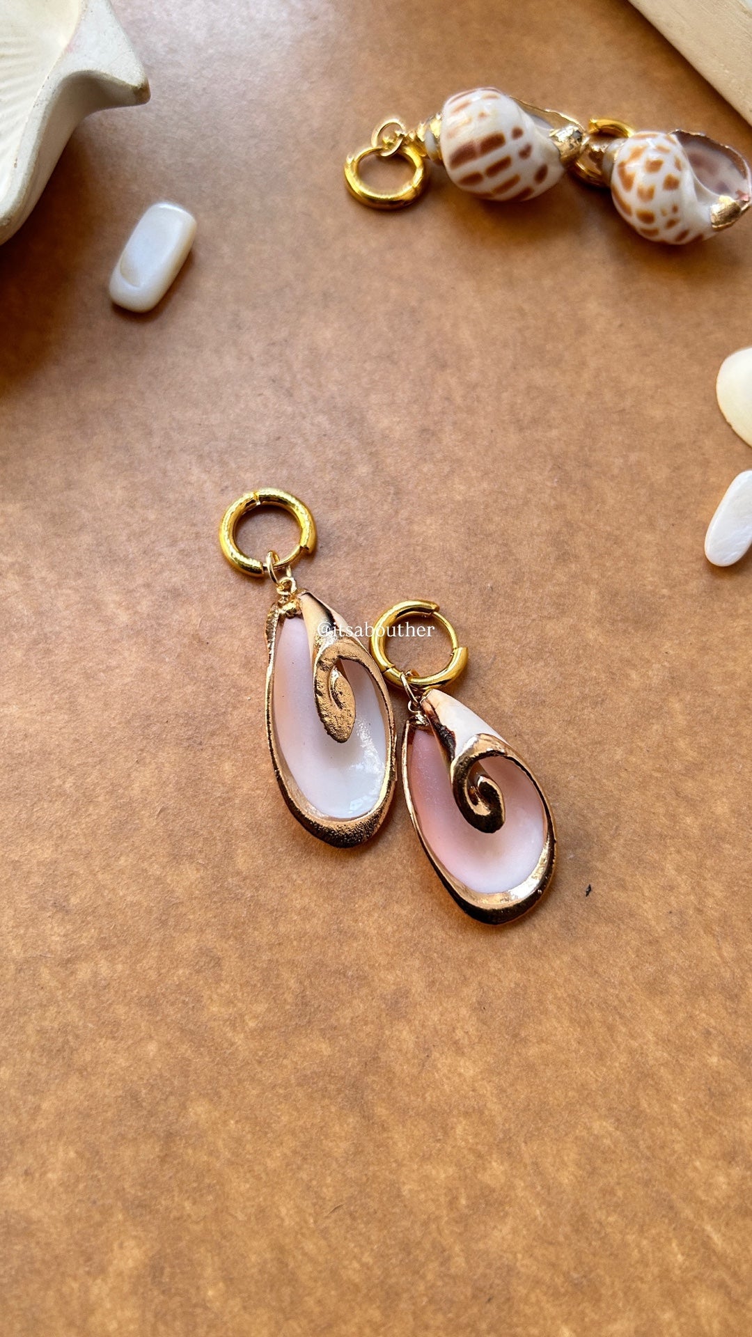 Natural Shell Earring (Cone Shaped)