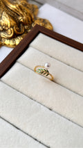 Green Leaf Ring Adjustable