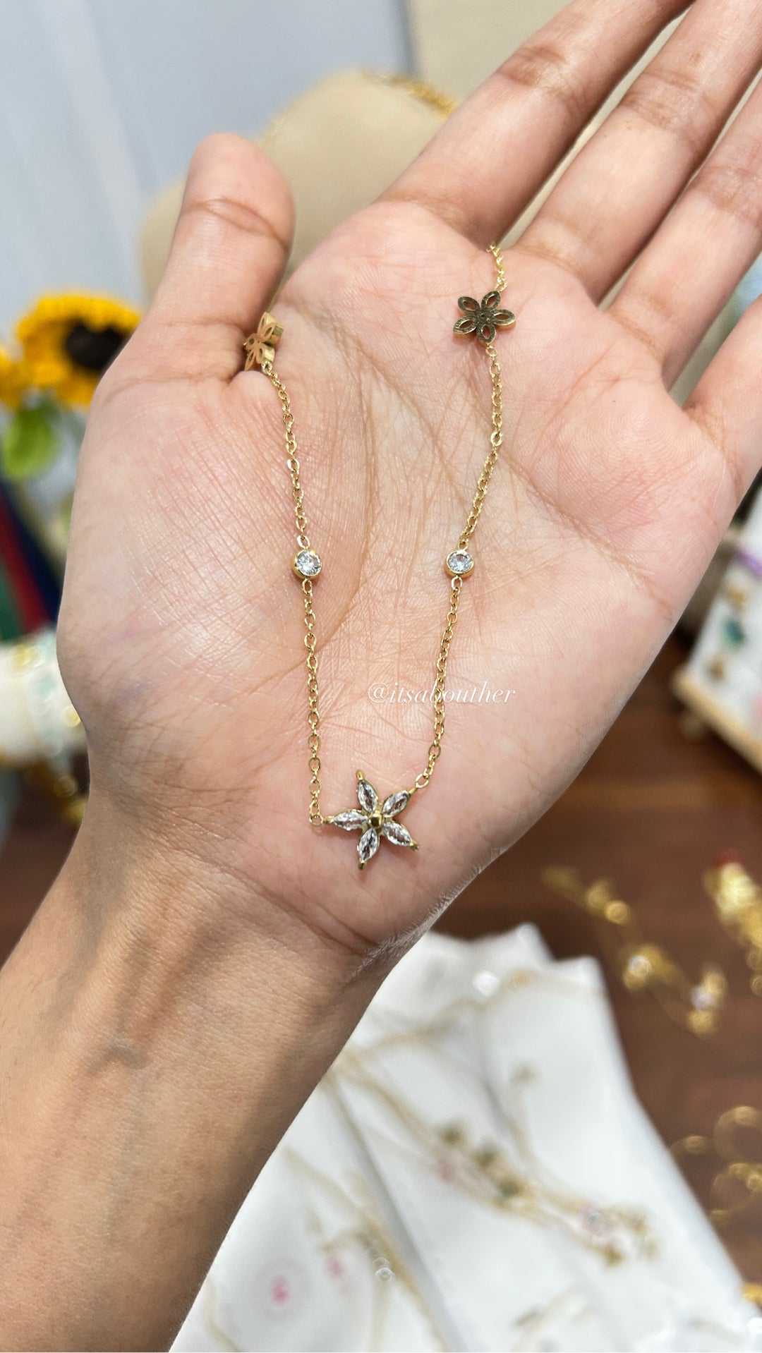 Crystal Floral Chain 1